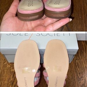 New Sole Society Saxten Strappy Slide Sandals